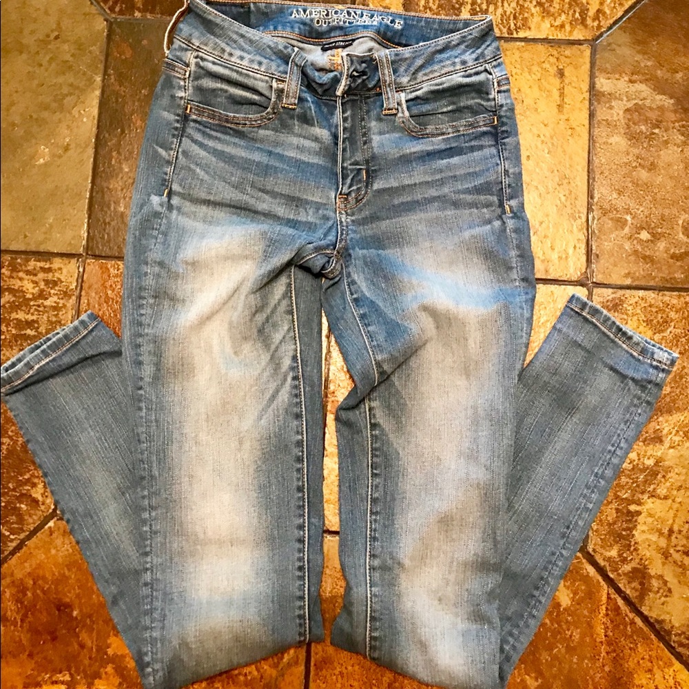 AMERICAN EAGLE OUTFITTERS JEGGINGS SIZE 0 LONG